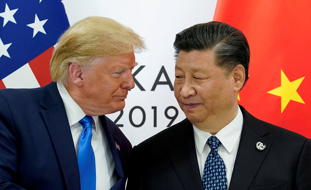US President Donald Trump meets with China's President Xi Jinping at the start of their bilateral meeting at the G20 leaders summit in Osaka, Japan, June 29, 2019. (Reuters)