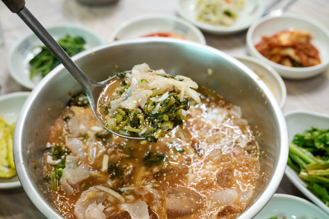 장흥 된장물회
