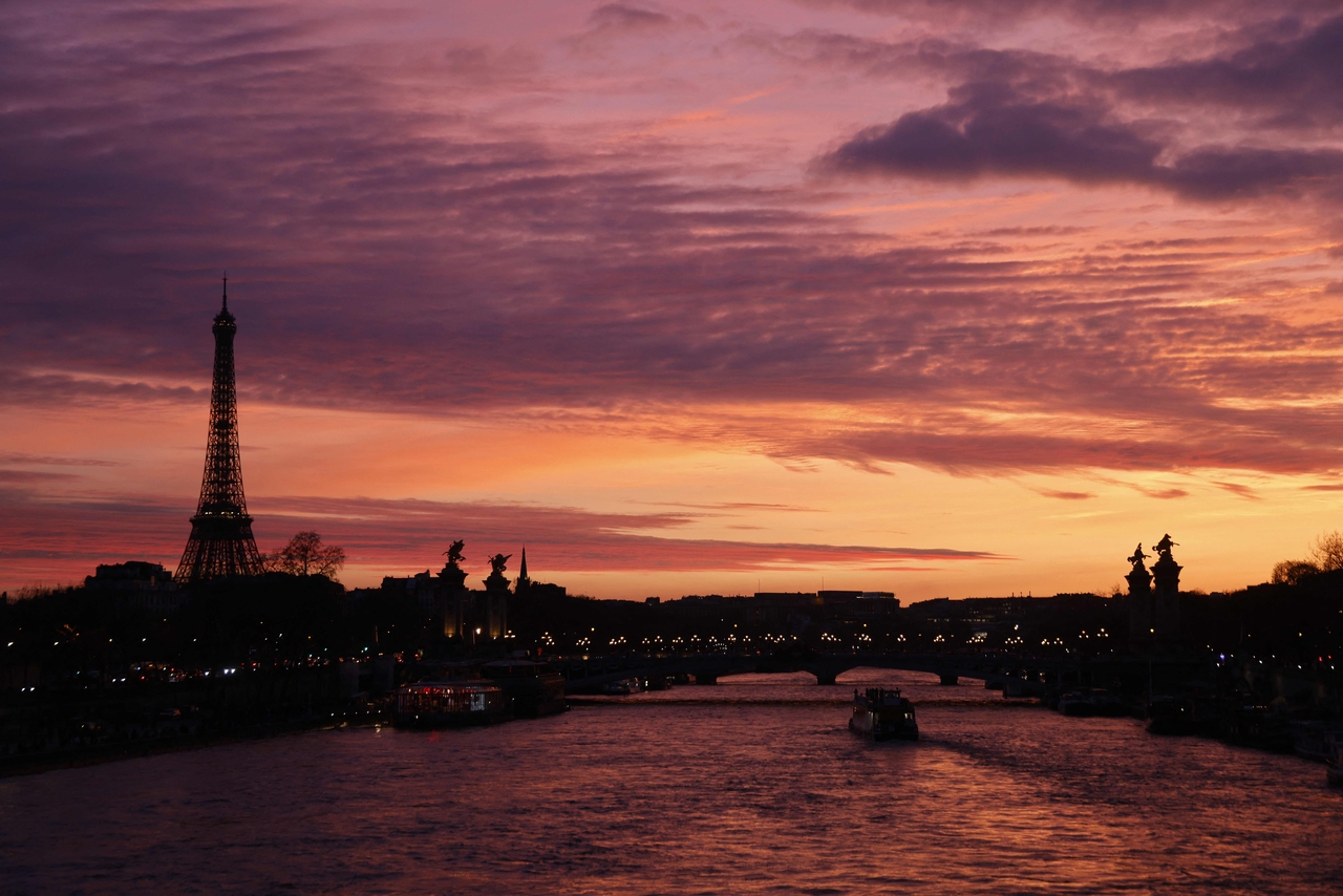 The River Seine at sunset in Paris   AFP-Yonahp