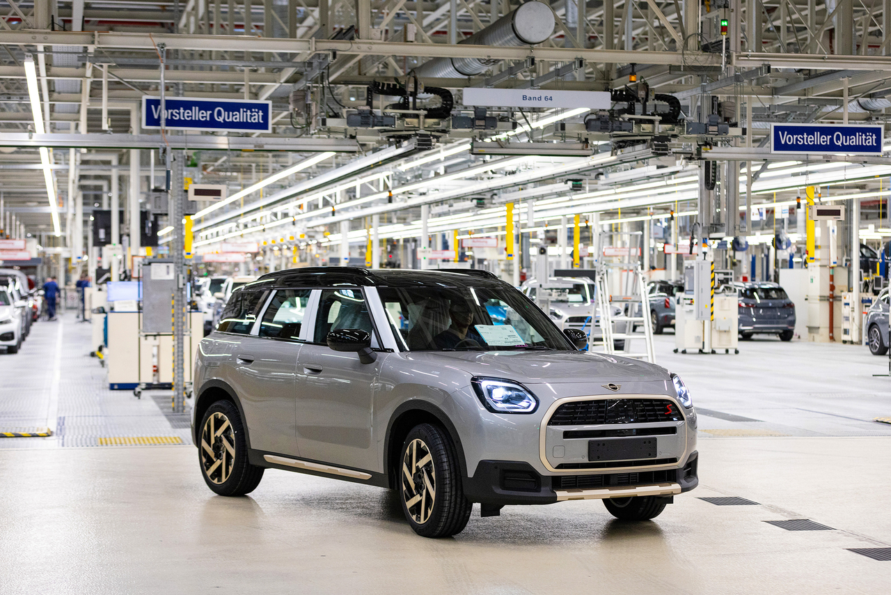 A Mini Countryman S is parked at the final check stage in the BMW Group factory in Leipzig, Germany, March 21, 2024. Bloomberg