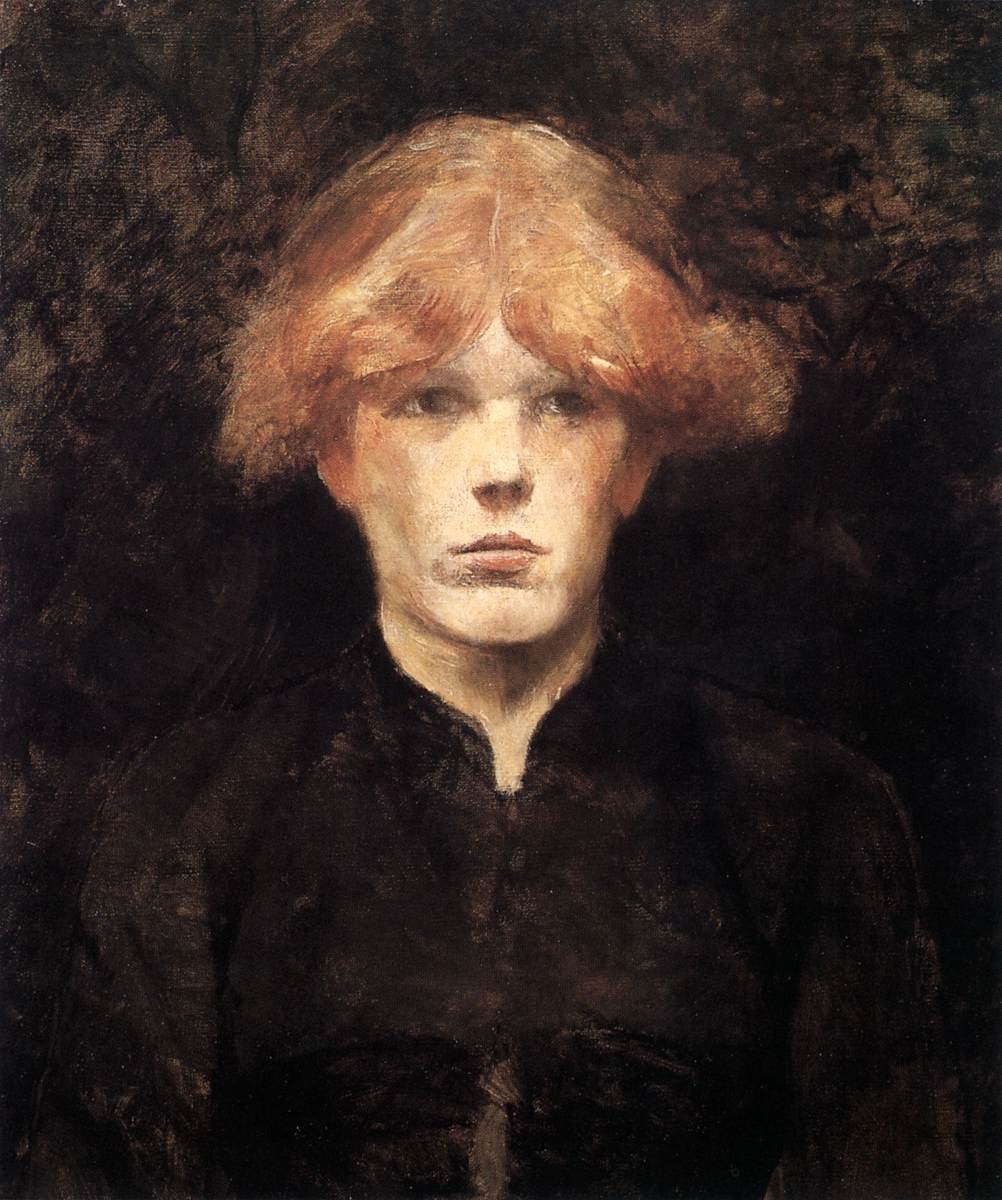 툴루즈 로트레크, 카르멘 고댕, 1884년경, 캔버스에 유채, 65x54cm, 클라크 미술관