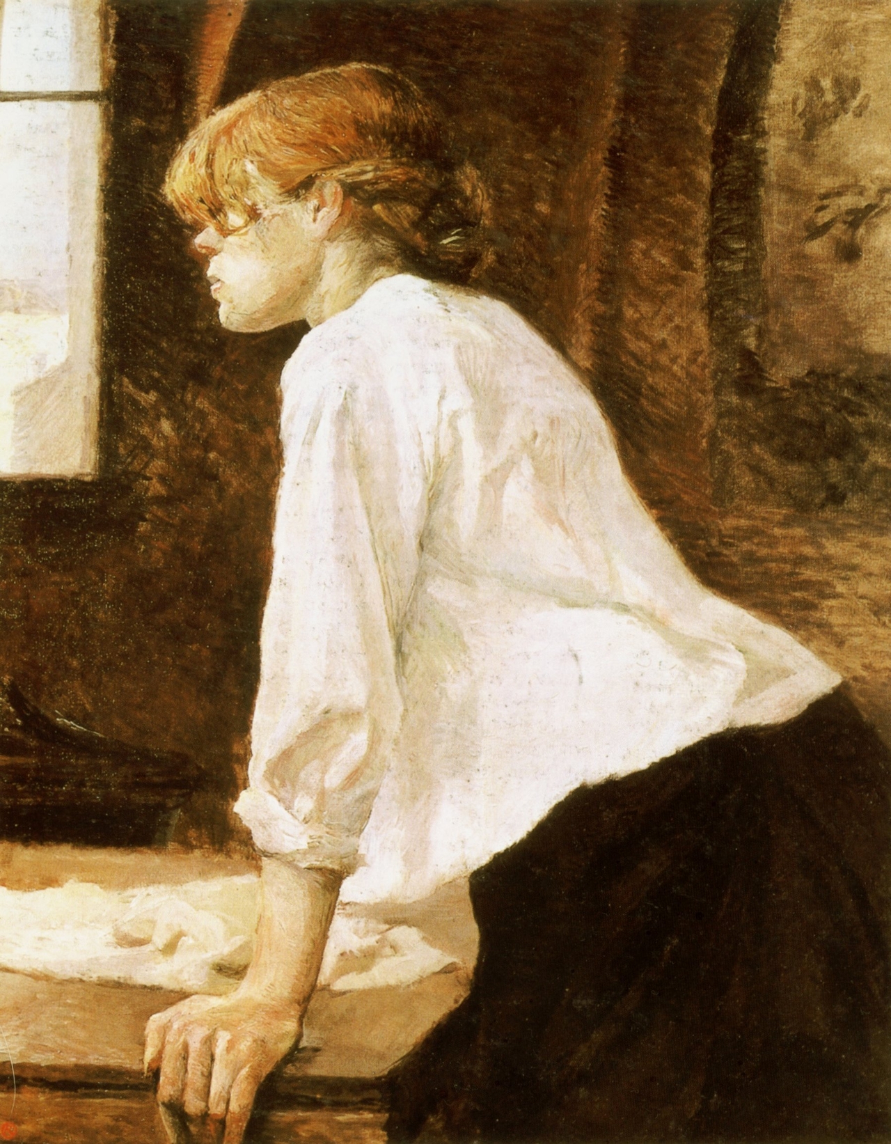툴루즈 로트레크, 세탁부, 1886~1887(1889), 캔버스에 유채, 93x75cm, 개인소장