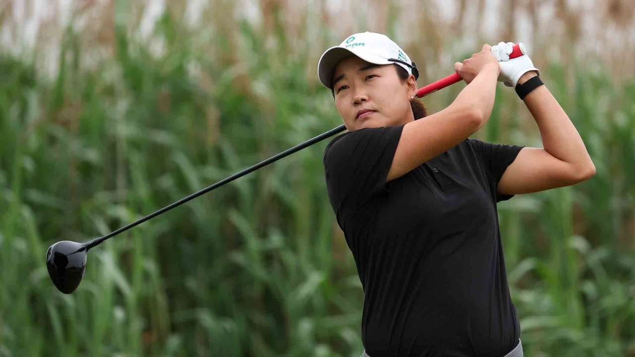 대회 이틀째 1타 차 선두에 오른 토토사이트 디오스. [사진=LPGA]