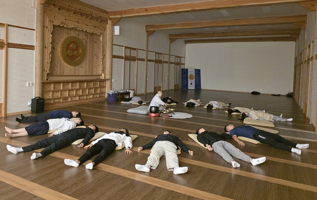 멤버십토토 오대산자연명상마을 명상 모습