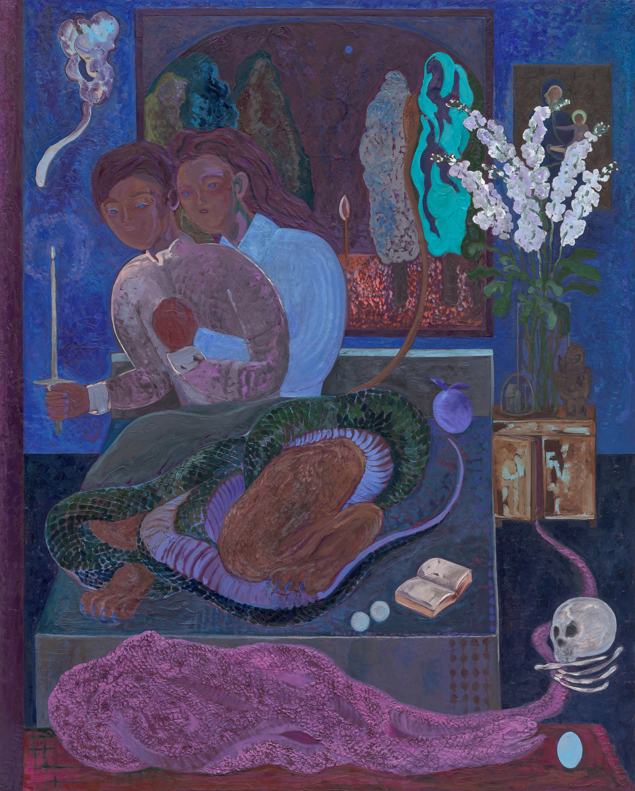 "Room tone_The snake shed its skin" by Mackerel Safransk (Courtesy of the artist and Kukje Gallery)