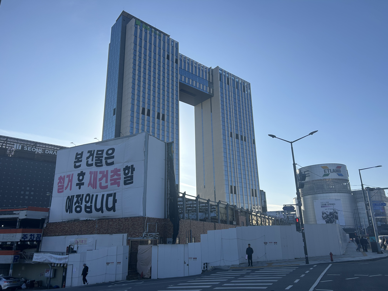 서울 멤버십토토구 멤버십토토전자상가사거리 일대의 모습. [정주원 기자]