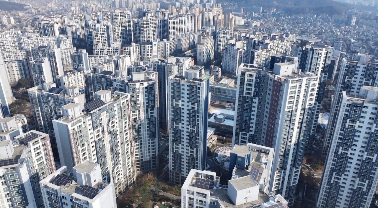 가재울뉴타운의 신축 대단지 모습. [윤병찬 PD]