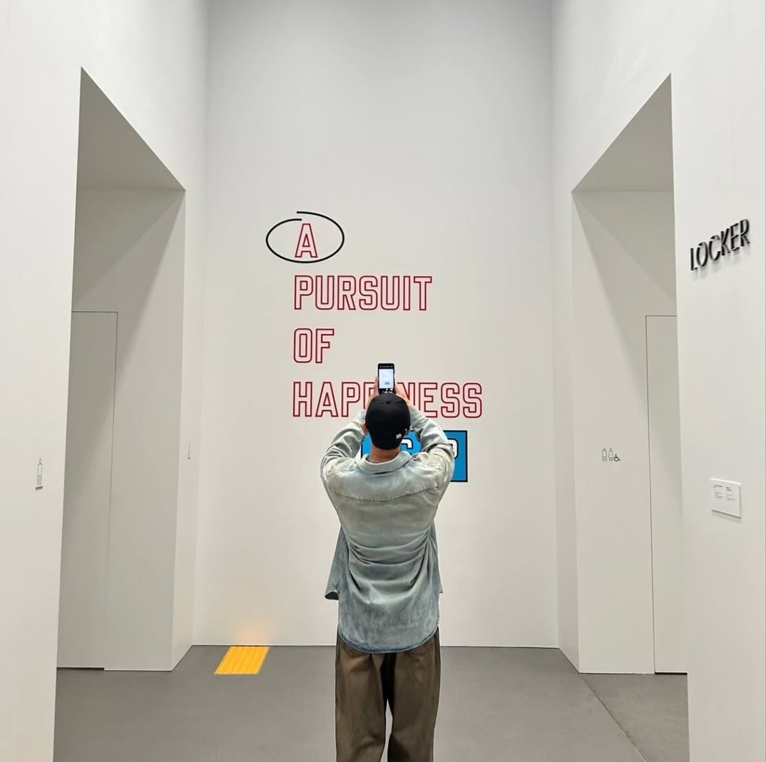 RM posted a photo on Dec. 5, 2023 after visiting the Amorepacific Museum of Art. (RM's instagram account)