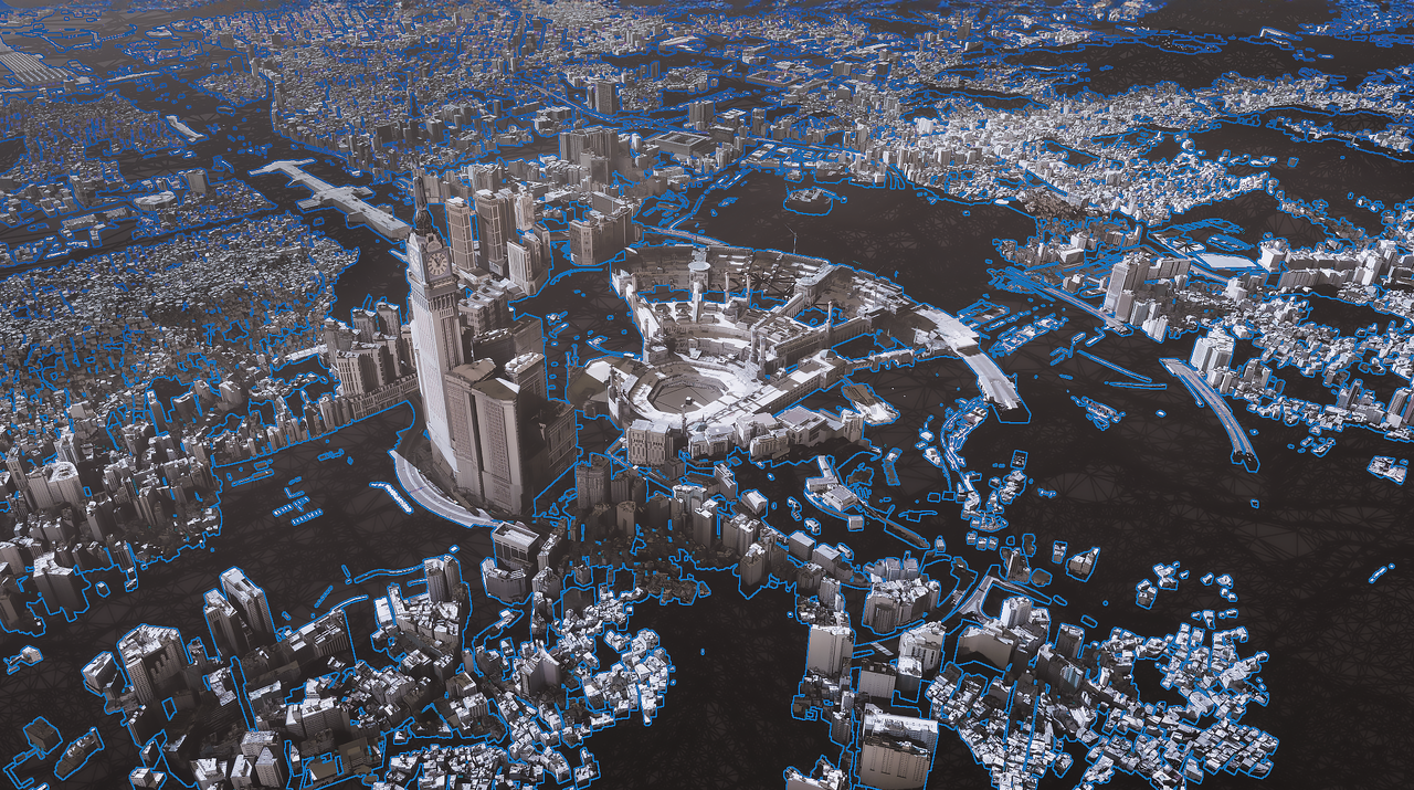 A 3D modeling image of Mecca, Saudi Arabia (Naver)
