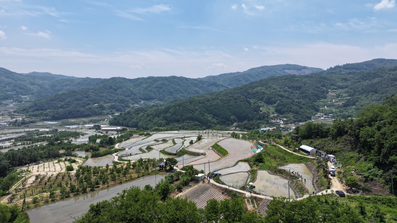 상주 용포리 다락논 전경.[goal 토토사이트관공사 제공]