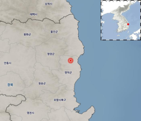 경북 영덕서 규모 2지진 잇따라 발생