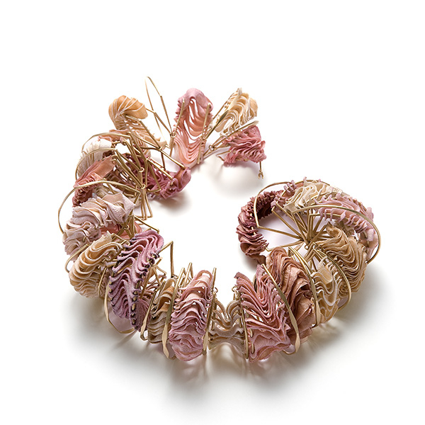 Jewelry made from the leather of a Korean traditional drum, or janggu, by Lee Min-seo, winner of Kering’s inaugural Kering Generation Award X Jewelry in the university category (Lee Min-seo)