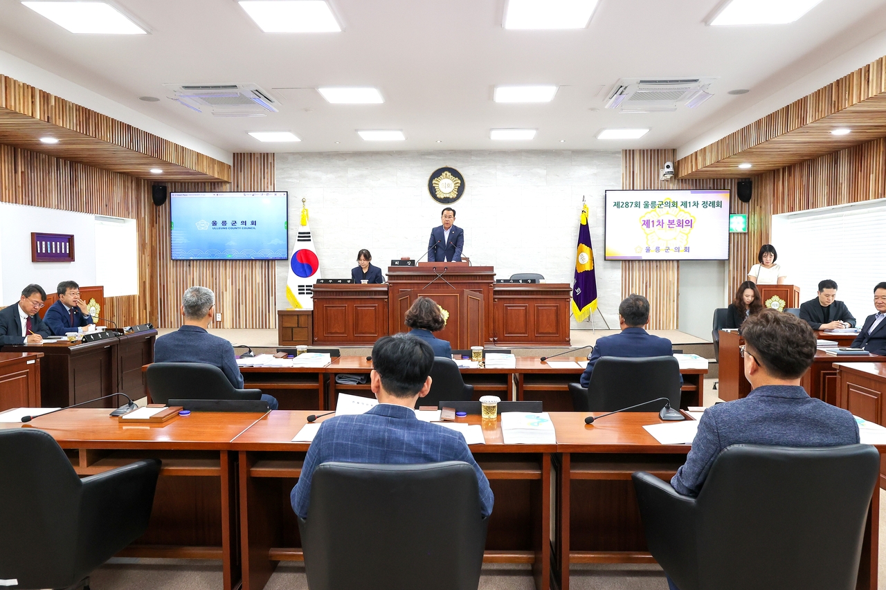 울릉군의회가 17일 제1차 본회의를 시작으로  26일까지 제287회 정례회에 돌입했다 [울릉군 의회 제공]