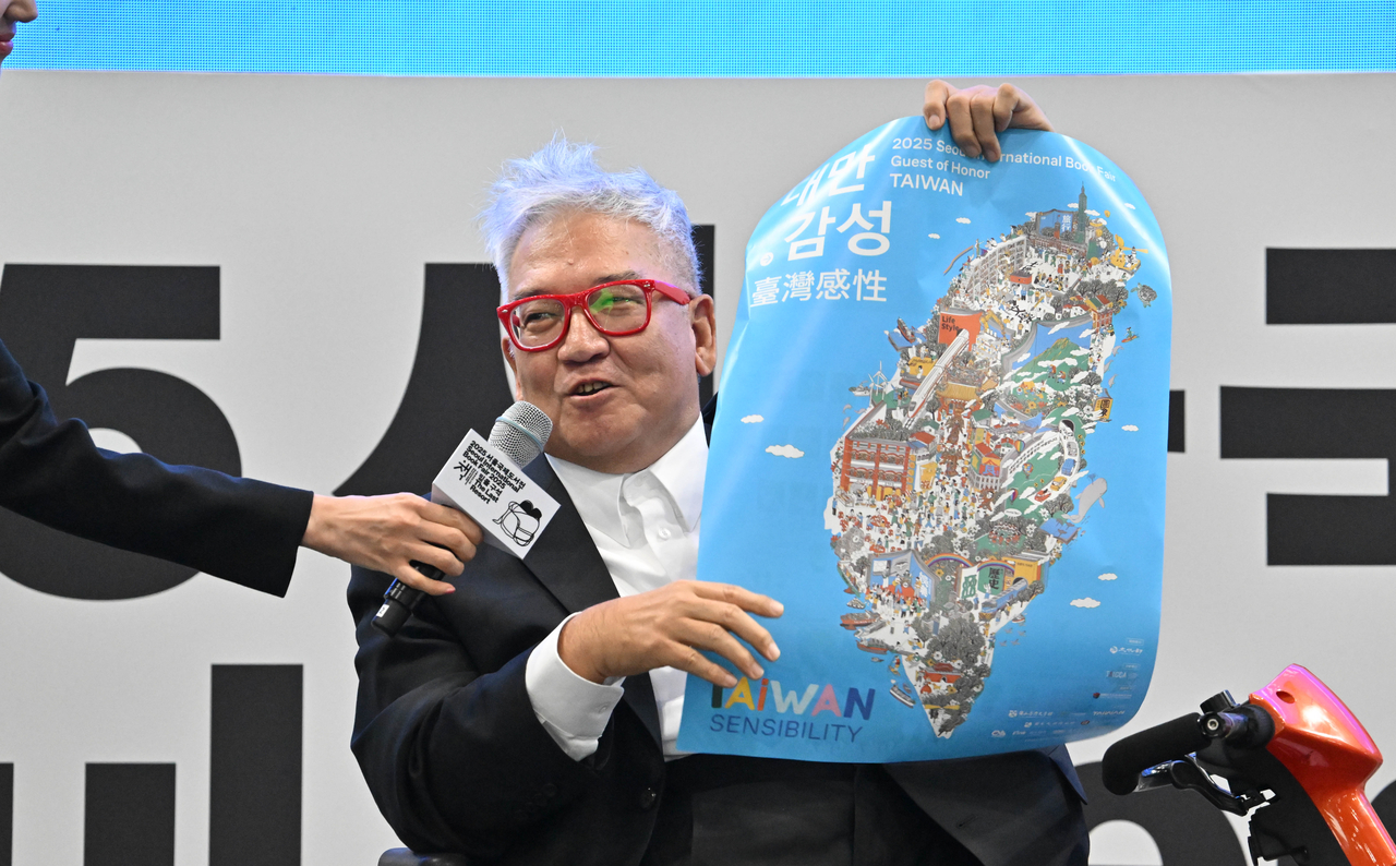 Rex How, chair of Taiwan’s Taipei Book Fair Foundation, speaks during the opening ceremony for the 2025 Seoul International Book Fair on Wednesday at Coex. (Im Se-jun/The Korea Herald)