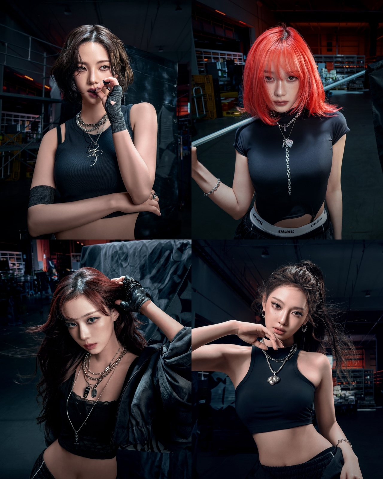 A teaser image of aespa's new physical single "Dirty Work" (SM Entertainment)