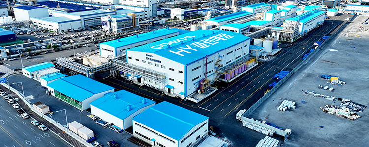 Posco HY Clean Metal's battery recycling plant in Gwangyang, South Jeolla Province. (Posco HY Clean Metal)
