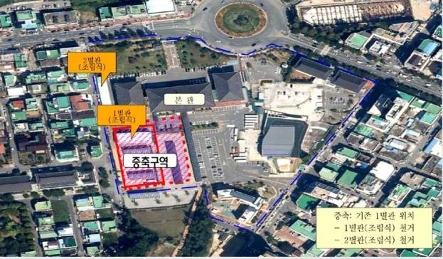 토토사이트 슈퍼맨사 별관 증축 구역.