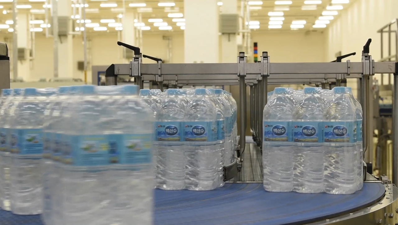 Nongshim's bottled water brand Baeksansu (Nongshim)