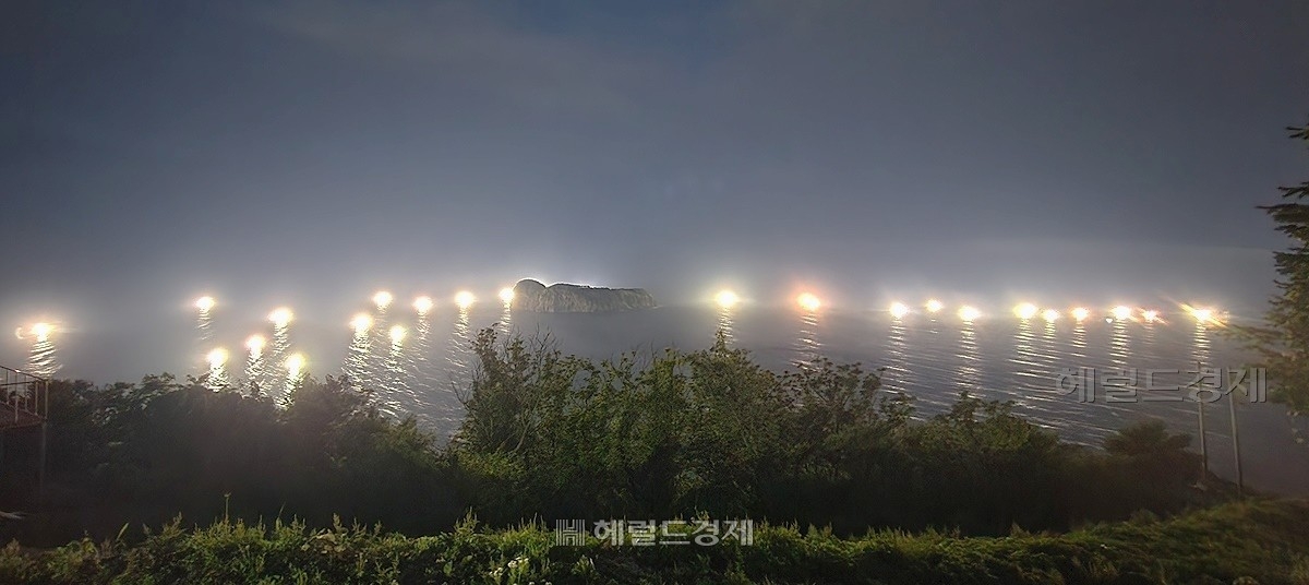울릉팔경중의 하나인 울릉도 어화(漁火) [헤럴드 DB]