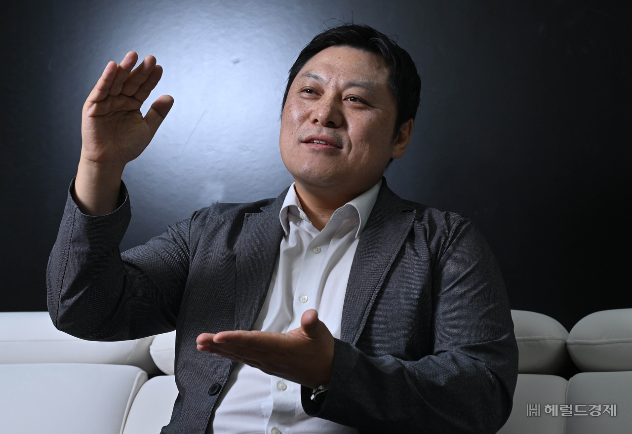 ‘드루킹 토토사이트 라운더스 포렌식 수사팀장’ 강구민 박사가 19일 오전 헤럴드경제와 인터뷰하고 있다. 임세준 기자