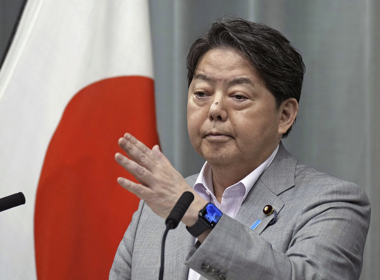 하야시 요시마사 일본 관방장관 [AP]