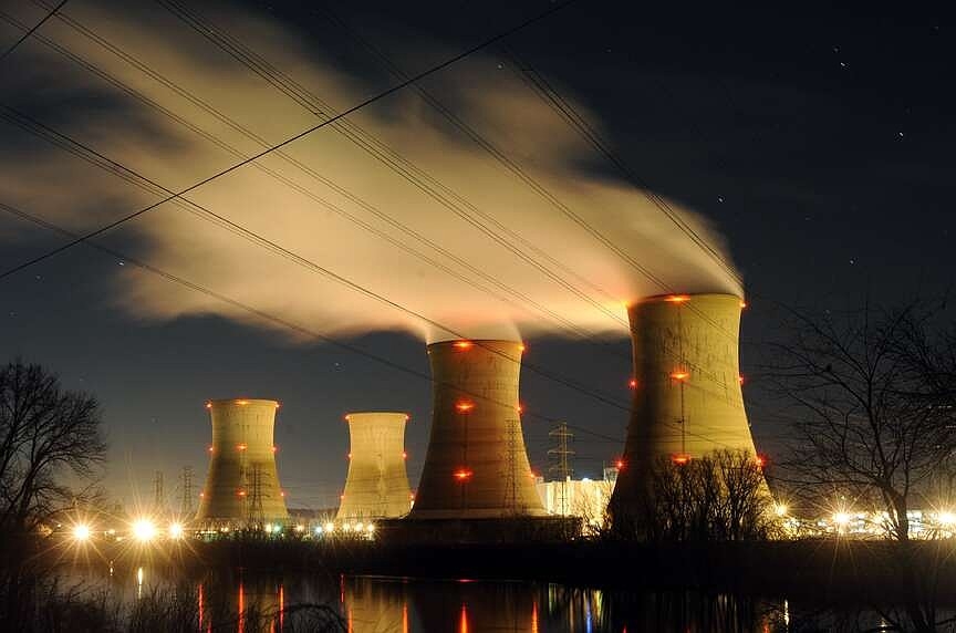 The Three Mile Island nuclear power generating station shown, March 28, 2011, in Middletown, Pa. [AP Photo/Bradley C Bower, File]