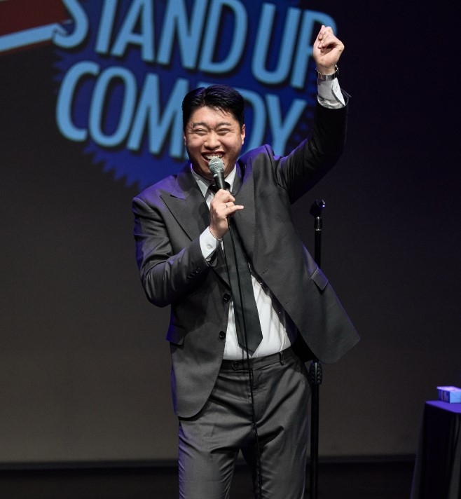Song Ha-bin, a regular stand-up performer at Meta Comedy Club in Seoul (Instagram)
