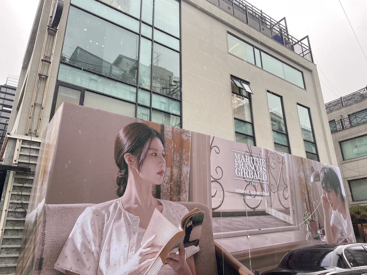 서울 강남구 위너 토토 인근 공사가 진행 중인 마리떼 프랑스와저버 도산 플래그십 매장. 전새날 기자