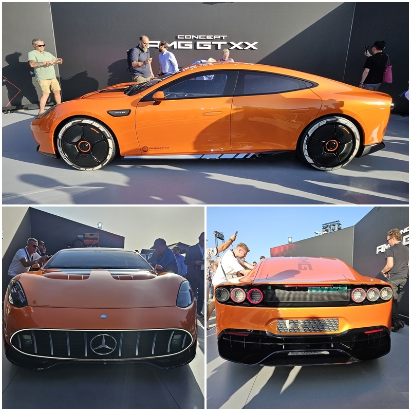 ‘콘셉트 시노 스 토토사이트 GT XX’ 측면(위쪽부터 시계방향), 후면, 전면. 독일(아팔터바흐)=서재근 기자