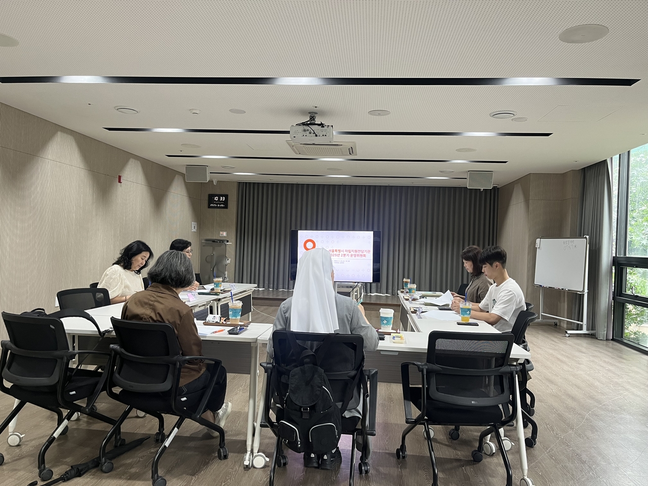 지난 25일 오전 서울 용산에서 열린 bts 토토사이트지원전담기관 운영위원회. 사진 오른쪽이 bts 토토사이트준비청년 출신 송희석 씨다. 박병국 기자