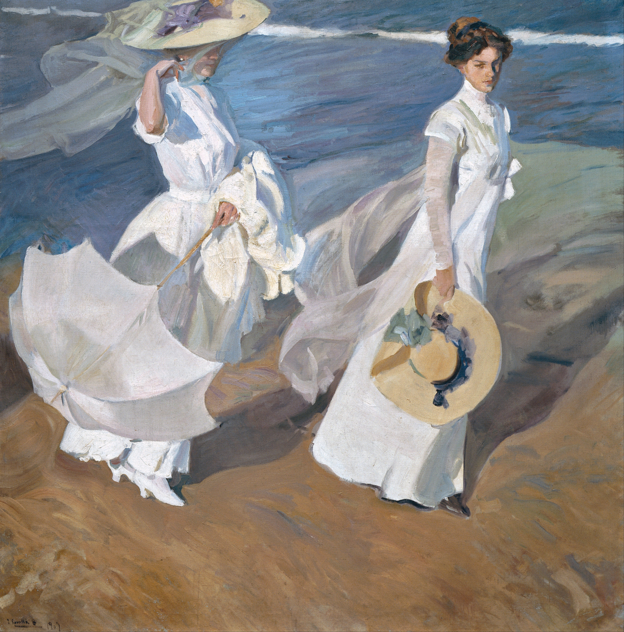 호아킨 토토사이트 롤링, 바닷가 산책, 1909, 캔버스에 유채, 205x200cm, 토토사이트 롤링 박물관