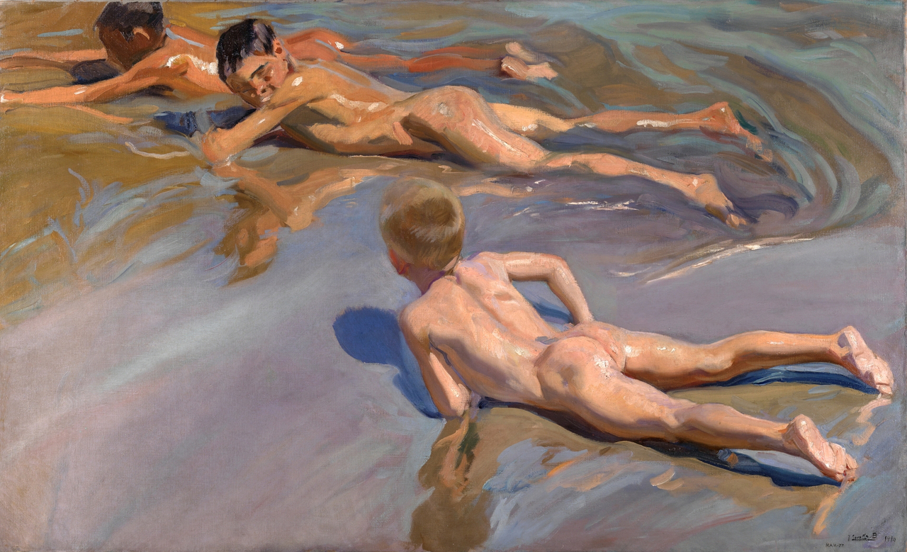 호아킨 토토사이트 롤링, 해변의 소년들, 1910, 캔버스에 유채, 118x185cm, 프라도 미술관