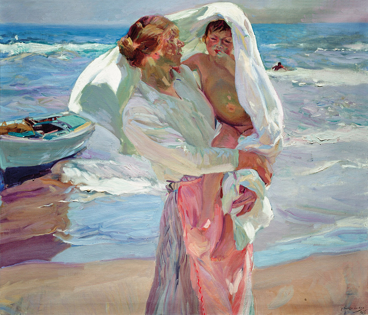 호아킨 토토사이트 롤링, 목욕 후, 1915, 캔버스에 유채, 130x150.5cm, 토토사이트 롤링 박물관