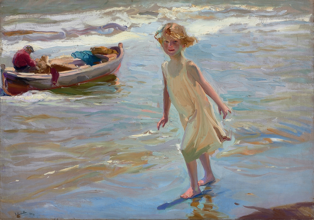 호아킨 토토사이트 롤링, 발렌시아 해변의 소녀, 1910, 캔버스에 유채, 69x100cm, 개인소장