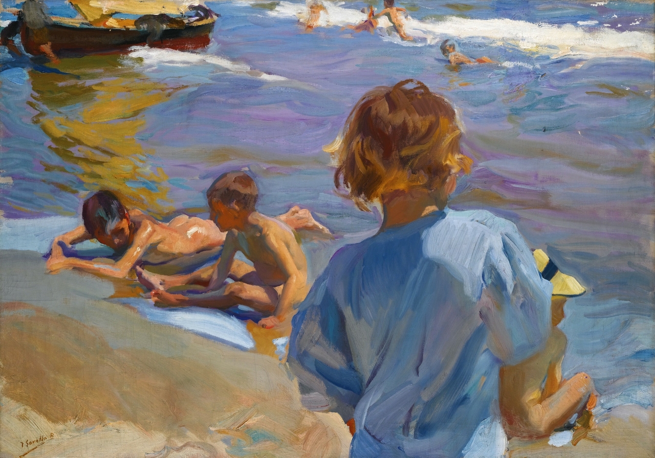 호아킨 토토사이트 롤링, 발렌시아 해변의 아이들, 1919, 캔버스에 유채, 70x100cm, 개인소장