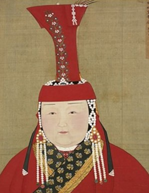 원 제국 ‘세조 황후’의 여자 머리 장식[한국학 중앙연구원 제공]