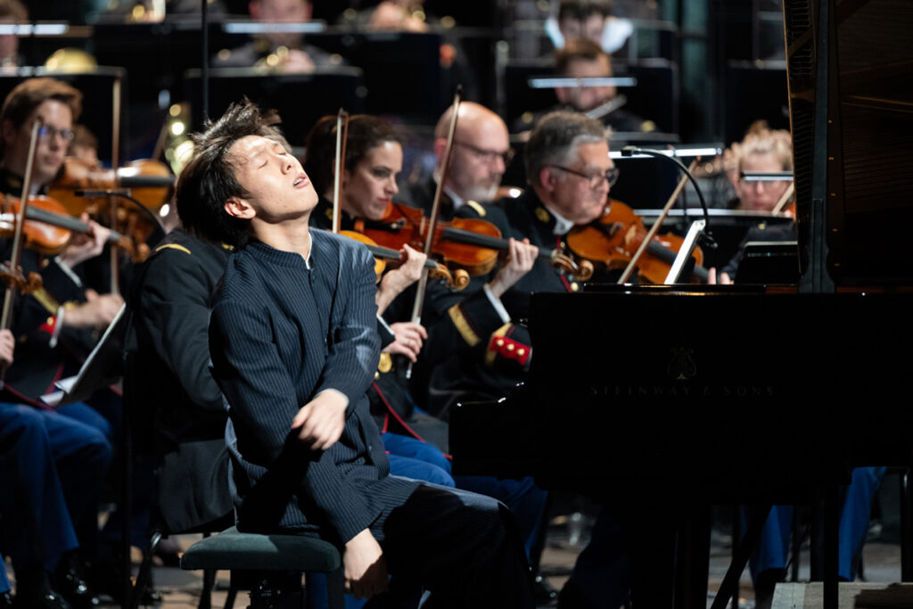 Kim Saehyun performs in the final round during The Long-Thibaud International Competition  in Paris, France on March 30. (Long Thibaud Foundation)