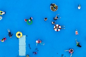 Escape scorching sun in cool waters