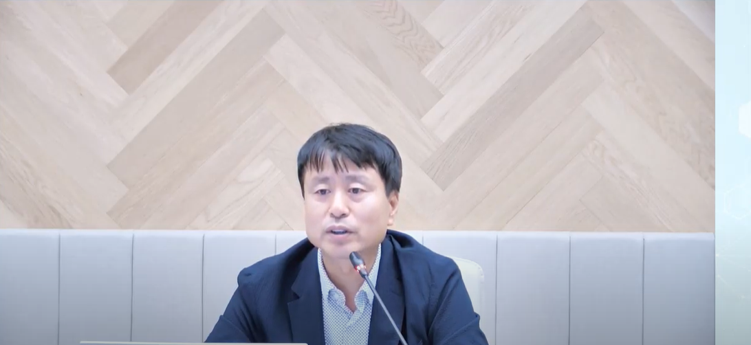 장명호 지아이이노베이션 대표가 30일 온라인 간담회를 개최했다. [지아이이노베이션 유튜브 갈무리]