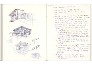 A journal written by architect Woo Kyu-sung in the 1980s (MMCA)