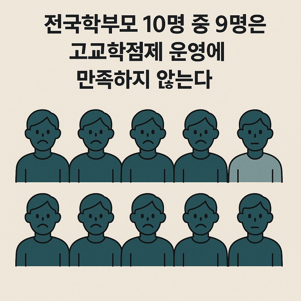 올해 고등학교 1학년부터 시행된 토토사이트 주인공와 관련해 학부모 10명 중 9명이 만족하지 못한다는 설문조사 결과가 나왔다. [챗GPT를 통해 제작]