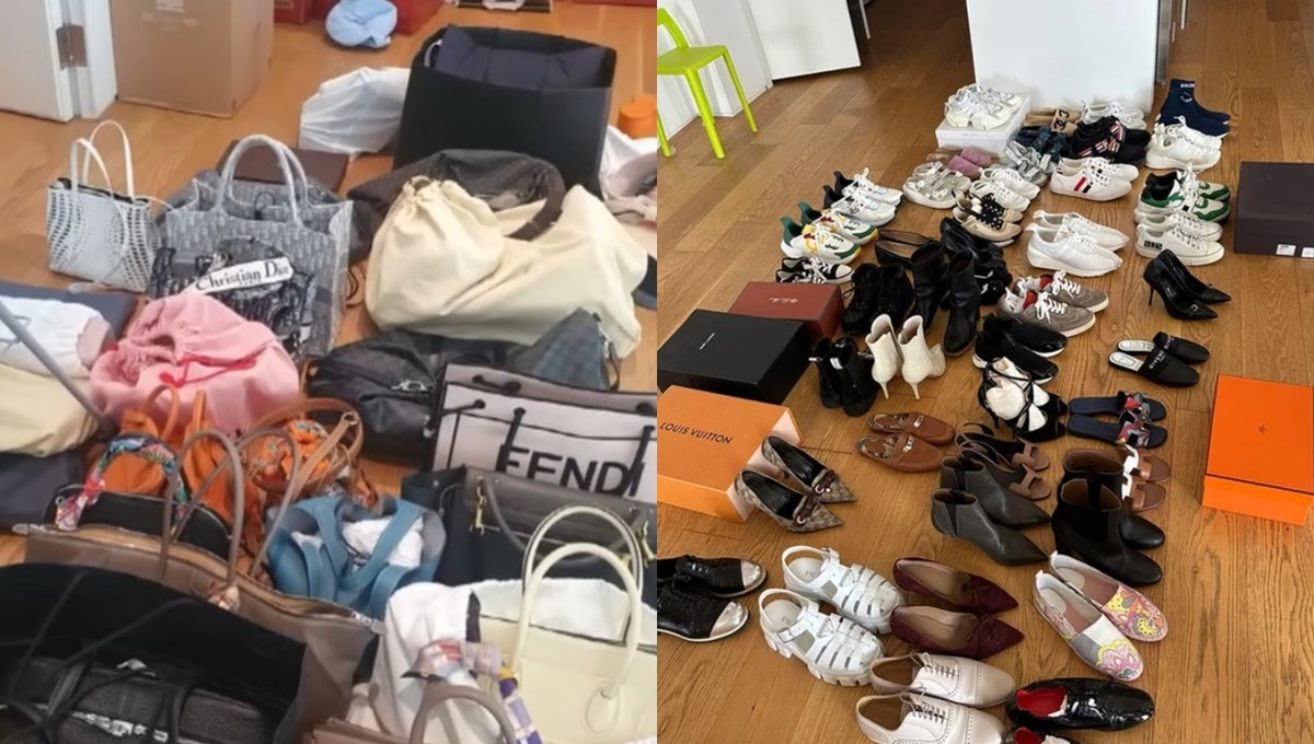 전 경남투혼 토토사이트 투자금융부장 A씨의 주거지에서 발견된 명품 가방과 신발들 [서울중앙지검]
