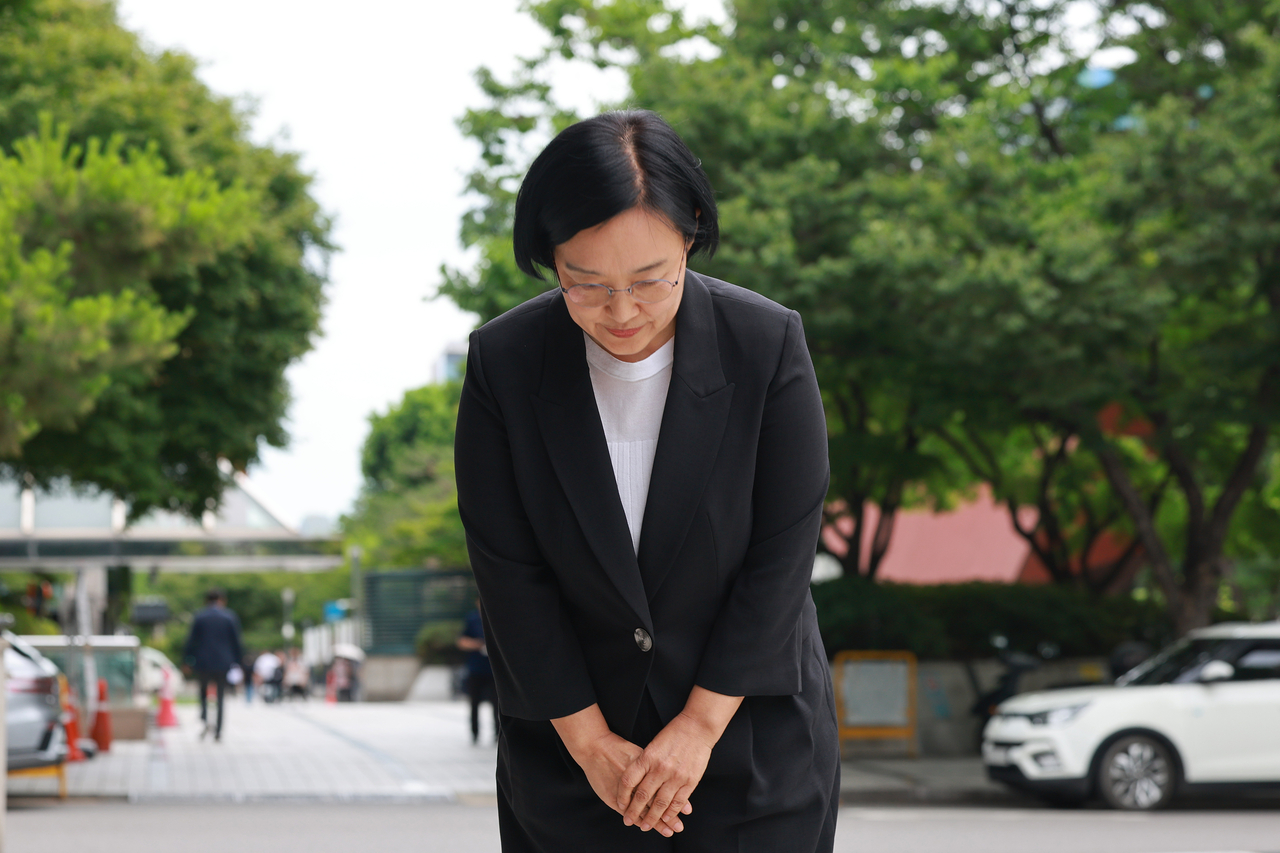 Han Sung-sook, SMEs and startups minister nominee. Yonhap