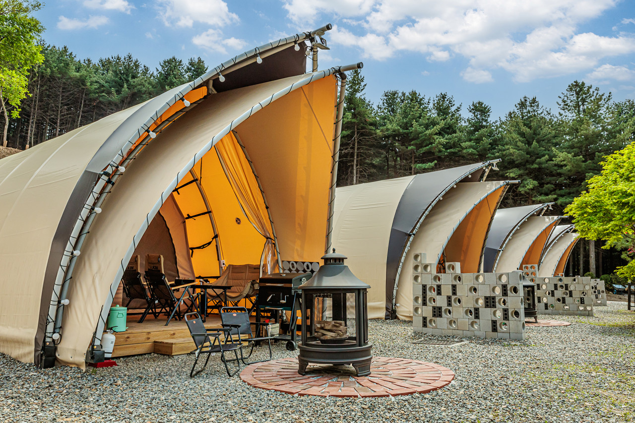 Spoon Glamping in Pocheon, Gyeonggi Province (Spoon Glamping's website)