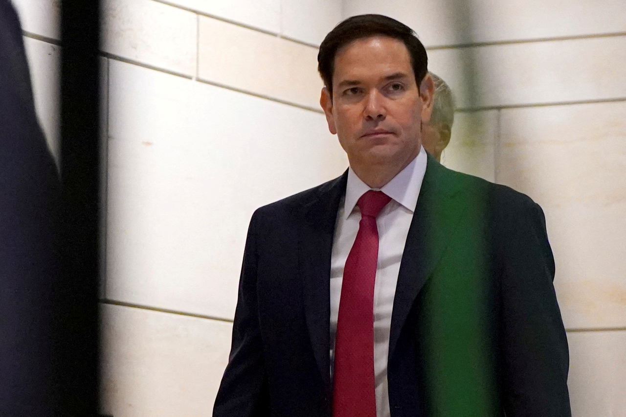 US Secretary of State Marco Rubio arrives prior to a closed briefing on Iran for members of the House of Representatives on Capitol Hill in Washington on June 27.