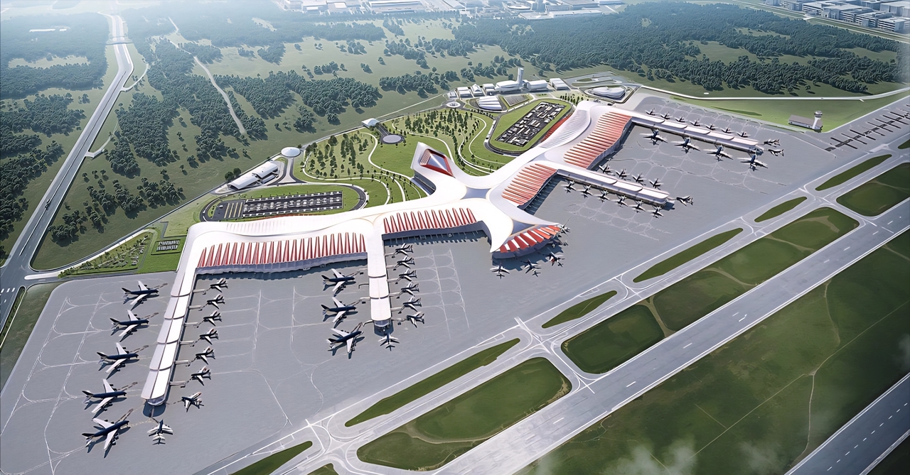 sky 토토사이트 공항 불사조 형태의 조감도