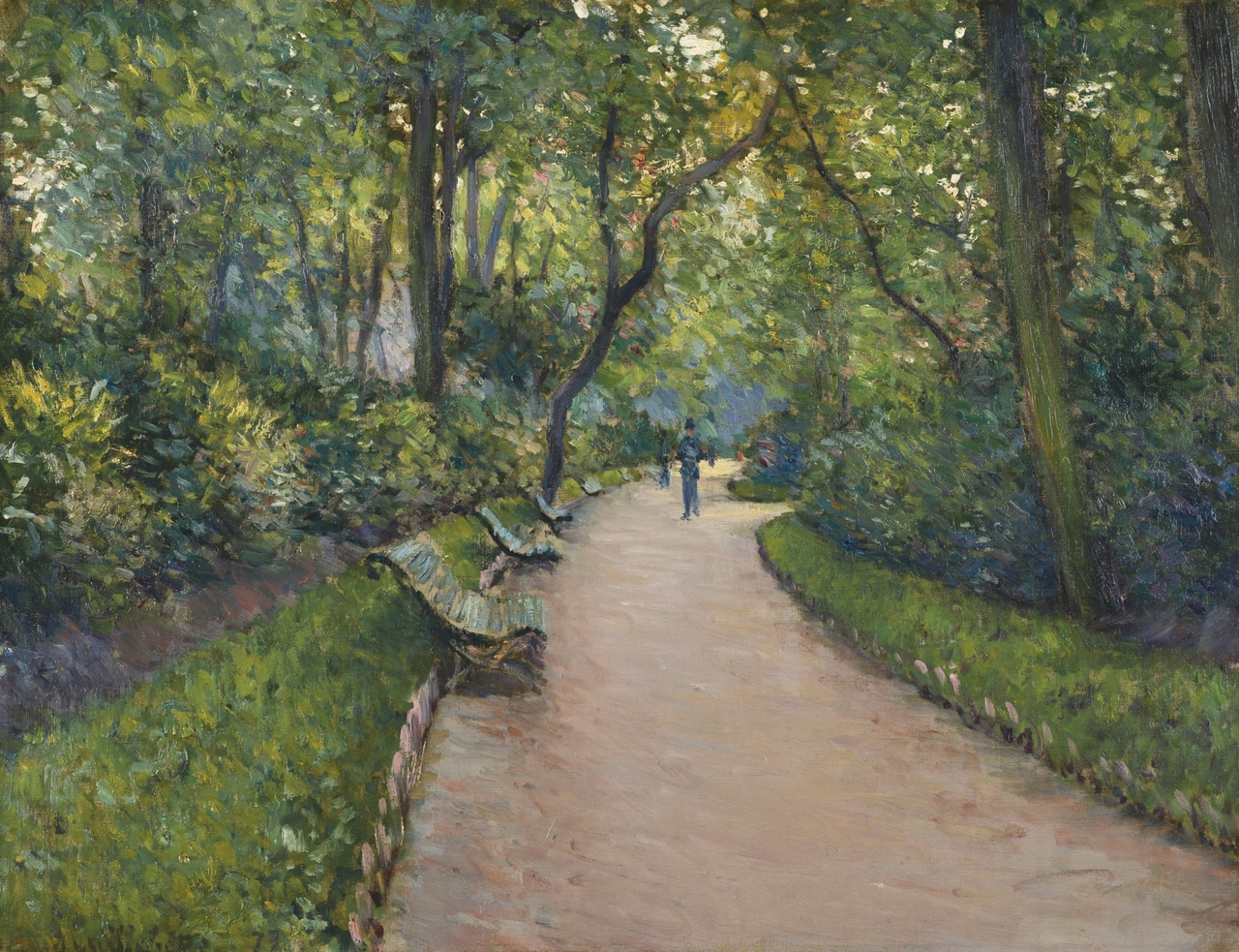 귀스타브 카유토토사이트 펫, Park Montceau, 1877, 캔버스에 유채, 50x65cm