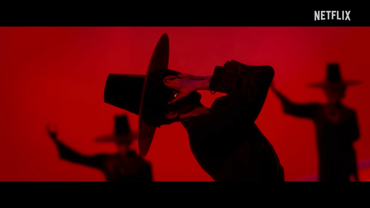 A scene from the Netflix K-pop animation "K-pop Demon Hunters." (Netflix)