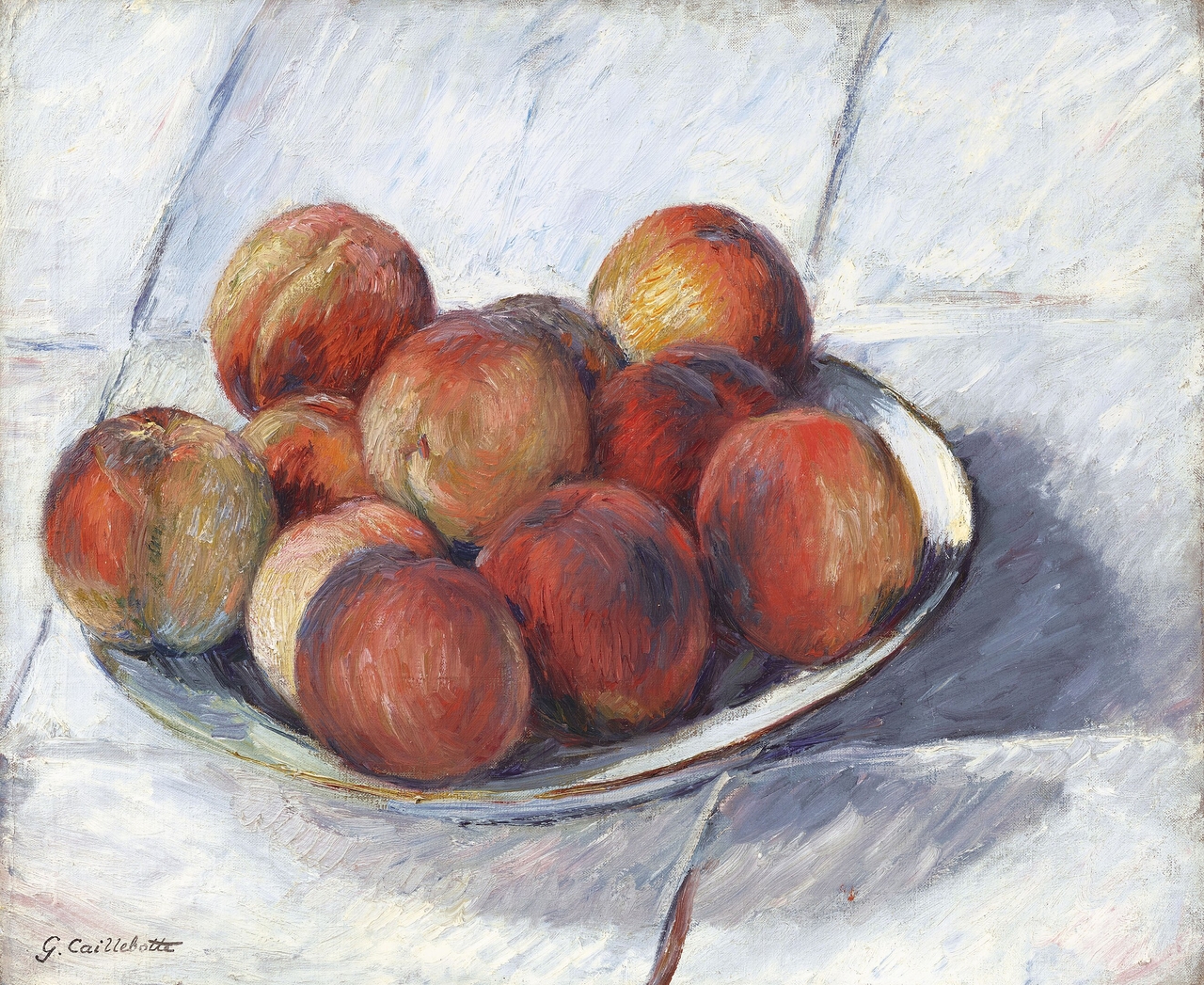 귀스타브 카유토토사이트 펫, 복숭아 한 접시, 1882년경, 캔버스에 유채, 38x46cm, 반 고흐 미술관