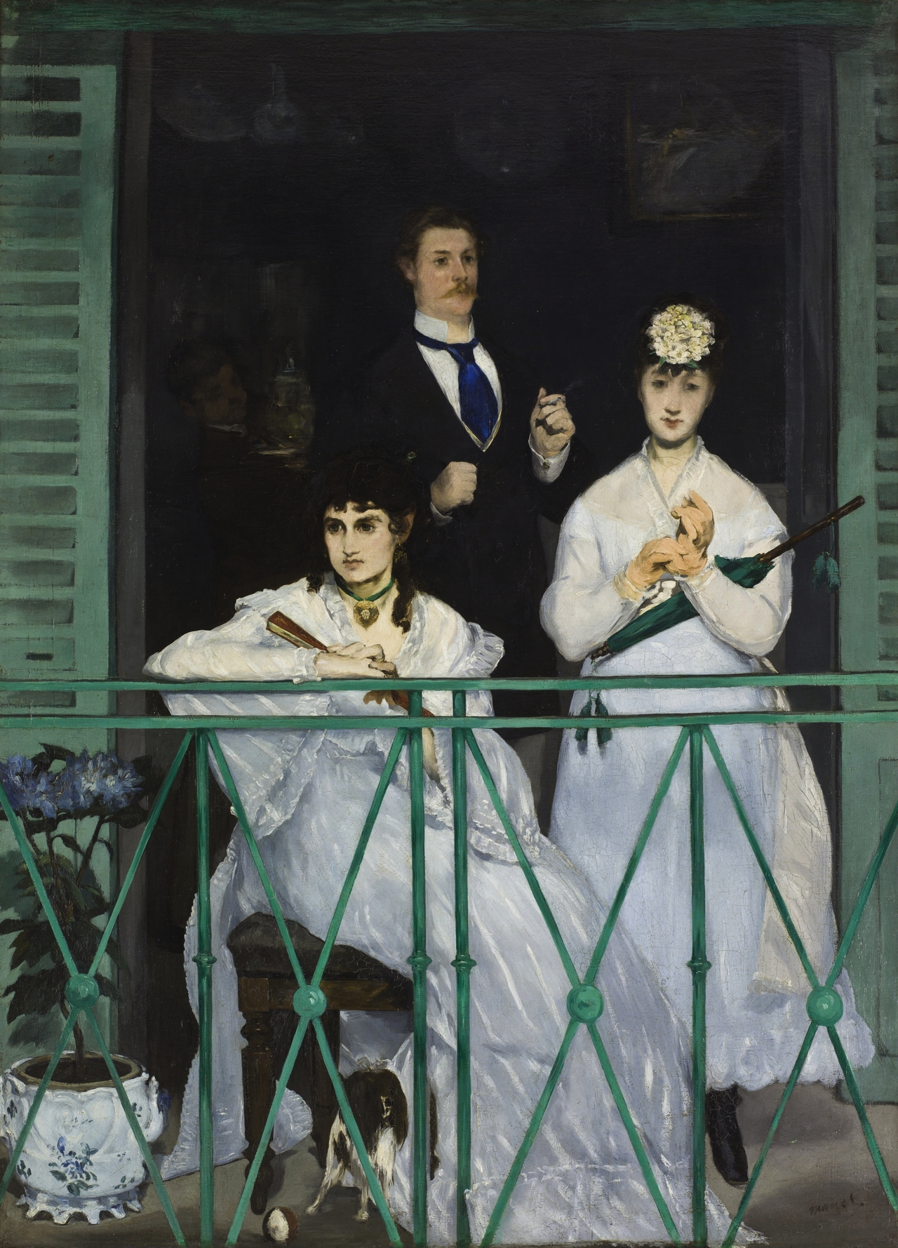 에두아르 마네, 발코니, 1868, 캔버스에 유채, 170x124cm, 오르세 미술관